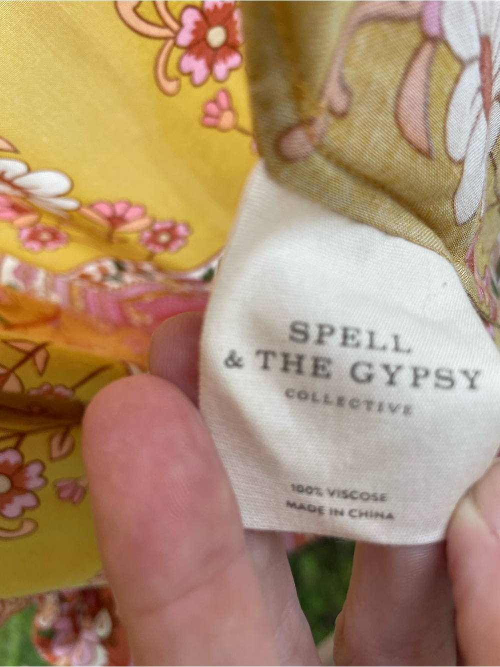 Spell Floral Kimono in Yellow and Pink - Picture 11 of 11